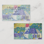 グスタフ・クリムトによる聖ヴォルフガング教会、ヴィクトリアン・アート 名刺 (正面/裏面)