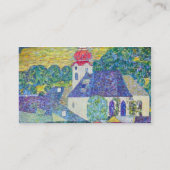 グスタフ・クリムトによる聖ヴォルフガング教会、ヴィクトリアン・アート 名刺 (裏面)