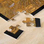 グスタフ・クリムトによる「アデル・ブロッホ・バウアーIのポートレート」 ジグソーパズル (側面)