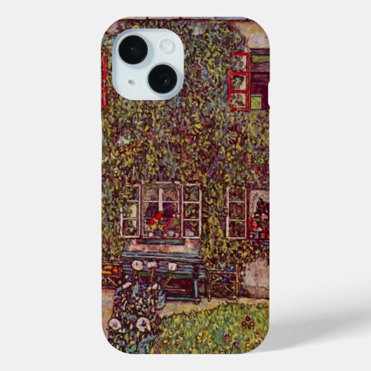グスタフ・クリムトによる「グアルダボスコ家の家」 ヴィンテージ アート Case-Mate iPhoneケース (裏面)