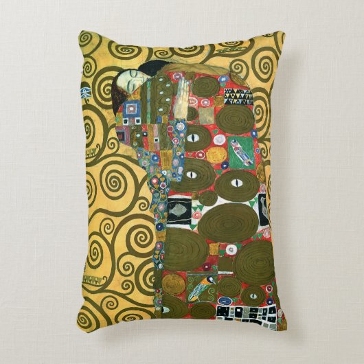 グスタフ・クリムトによる『抱擁』(ふりわたし) アクセントクッション (正面(垂直))