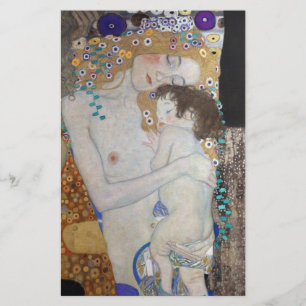 グスタフ・クリムトによる「母と子」 チラシ