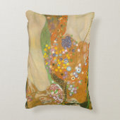 グスタフ・クリムトによる『水の蛇II』、アール・ヌーヴォー アクセントクッション (裏面(縦))