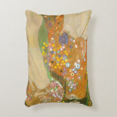 グスタフ・クリムトによる『水の蛇II』、アール・ヌーヴォー アクセントクッション (正面(垂直))