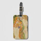 グスタフ・クリムトによる『水の蛇II』、アール・ヌーヴォー ラゲッジタグ (正面縦)