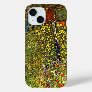 グスタフ・クリムトによる「Farm Garden with Crucifix」 iPhone 15ケース