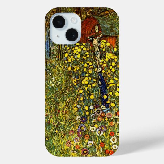 グスタフ・クリムトによる「Farm Garden with Crucifix」 Case-Mate iPhoneケース (裏面)