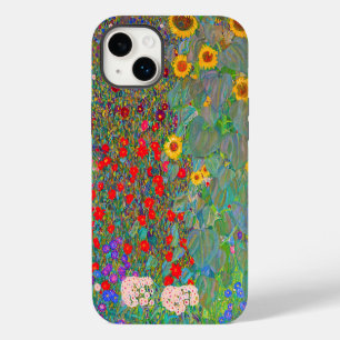グスタフ・クリムトのひまわり畑の農園 iPhone 14 PLUSケース