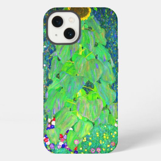 グスタフ・クリムトのひまわり iPhoneケース (裏面)