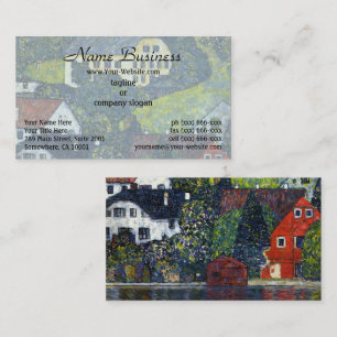 グスタフ・クリムトのヴィンテージ作品 ハウス ウンターアッハ アッターゼー アート 名刺