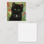 グスタフ・クリムトの子猫 エンクロージャーカード (正面/裏面)