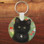 グスタフ・クリムトの子猫 キーホルダー (裏面)