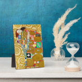 グスタフ・クリムトの新婚生活を描いたアール・ヌーヴォー様式のカップル フォトプラーク (側面)