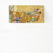 グスタフ・クリムトの新婚生活を描いたアール・ヌーヴォー様式のカップル 横断幕 (インサイチュ)