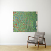 グスタフ・クリムトの絵画「ケシの花畑」 タペストリー (インサイチュ(横))