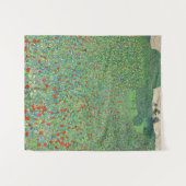 グスタフ・クリムトの絵画「ケシの花畑」 タペストリー (正面(横))