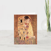 グスタフ・クリムトの絵画「接吻」 カード (正面)