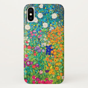 グスタフ・クリムトの花の庭園 iPhone X ケース