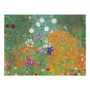 グスタフ・クリムトの花の庭 フォトプリント