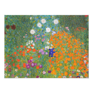 グスタフ・クリムトの花の庭 フォトプリント