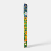 グスタフ・クリムトの花の庭 iPhone 15ケース (左側面)