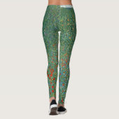 グスタフ・クリムトの「ポピー畑」ヴィンテージ・アール・ヌーボー レギンス (裏面)