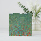 グスタフ・クリムトの「ポピー畑」ヴィンテージ・アール・ヌーヴォー (スタンド正面)