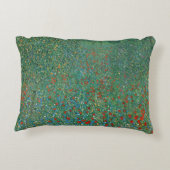 グスタフ・クリムトの「ポピー畑」 ヴィンテージ アール・ヌーヴォー アクセントクッション (裏面)