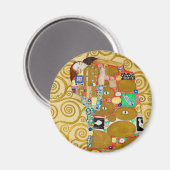 グスタフ・クリムトの『充足』新芸術運動のカップル マグネット (正面/裏面)