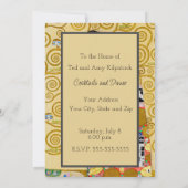 グスタフ・クリムトの『充足』新芸術運動のカップル 招待状 (裏面)