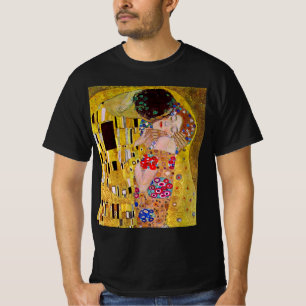 グスタフ・クリムトの「接吻」アール・ヌーヴォー Tシャツ