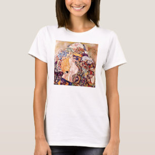 グスタフ・クリムト - ゆりかごの赤ちゃん - 新生児 Tシャツ