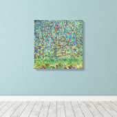 グスタフ・クリムト - りんごの木 キャンバスプリント (インサイチュ (ウッドフロア))