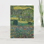 グスタフ・クリムト - アッターゼー湖畔の農家 カード (正面)