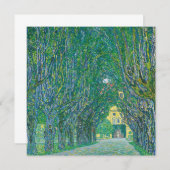 グスタフ・クリムト アヴェニュー・オブ・シュロス・クレーアマー パーク カード (正面/裏面)