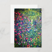 グスタフ・クリムト イタリアンガーデン 出欠カード (正面/裏面)