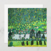 グスタフ・クリムト - ウンターアッハの山斜面 招待状 (正面/裏面)