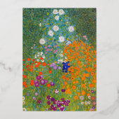 グスタフ・クリムト - キスと共に迎える新年 箔シーズンカード (裏面)