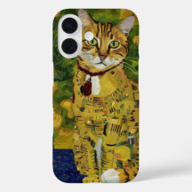 グスタフ・クリムト ゴールド かわいい 猫 パロディ グスタフクリムト アート