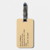 グスタフ・クリムト - ストクレット・フリージェ 生の木 ラゲッジタグ (裏面縦)