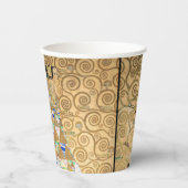 グスタフ・クリムト - ストクレット・フリージェ　生命の木 紙コップ (正面)