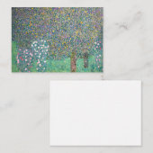 グスタフ・クリムト - ツリーの下のバラの茂み ノートカード (正面/裏面)