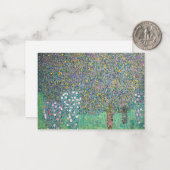 グスタフ・クリムト - ツリーの下のバラの茂み ノートカード (正面/裏面インサイチュ)