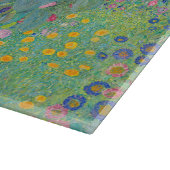 グスタフ・クリムト - ヒマワリのある田園 カッティングボード (角)