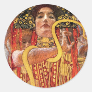 グスタフ・クリムト - 健康の女神 ヒュギエイア 医学 ラウンドシール