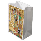 グスタフ・クリムト - 充足、ストックレット・フリージェ ミディアムペーパーバッグ (裏面アングル)