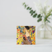 グスタフ・クリムト　扇を持つ女性 エンクロージャーカード (スタンド正面)