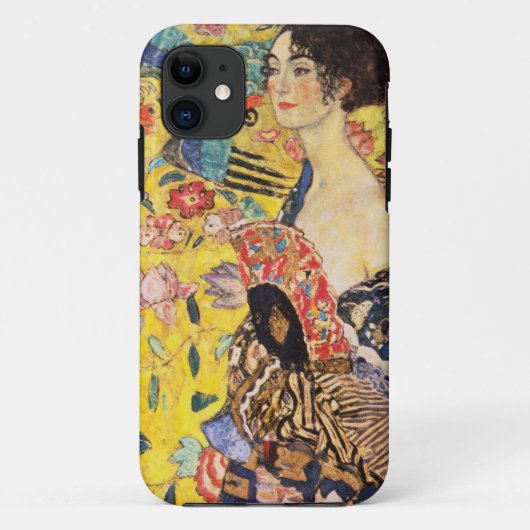 グスタフ・クリムト　扇を持つ貴婦人 Case-Mate iPhoneケース (裏面)