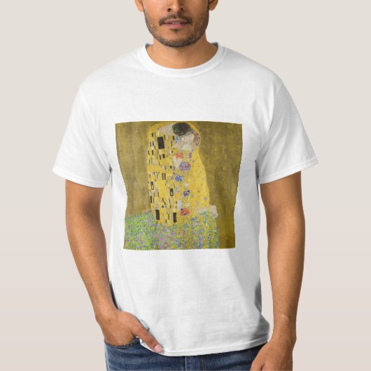 グスタフ・クリムト - 接吻 Tシャツ (正面)
