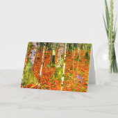 グスタフ・クリムト 樺の木 招待状 (裏面)